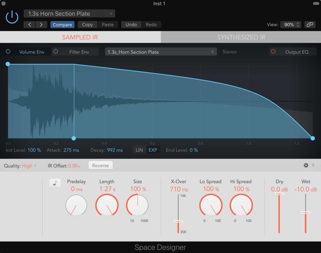 riverbero space designer logic pro