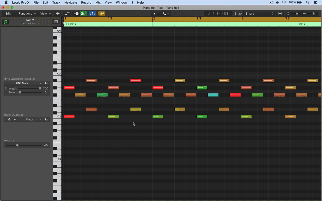 piano roll note