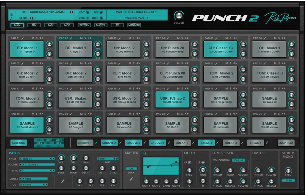 Rob Papen Punch 2 drum machine plugin