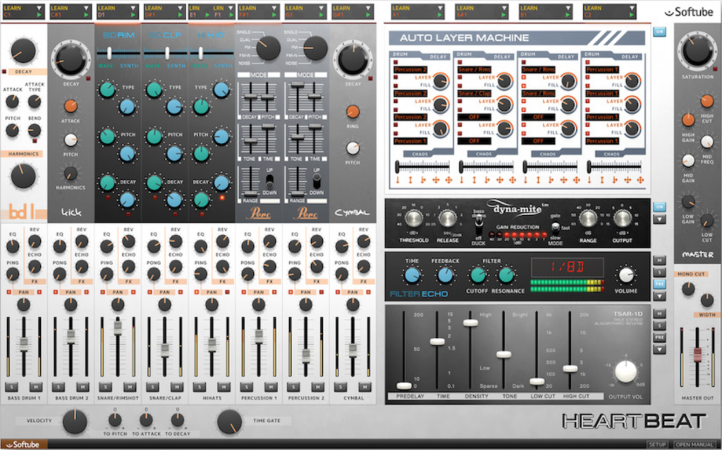 Softube Heartbeat Drum Machine plugin