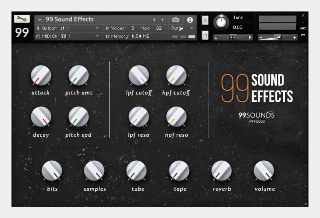 99 Sound Effects plugin gratuiti per kontakt