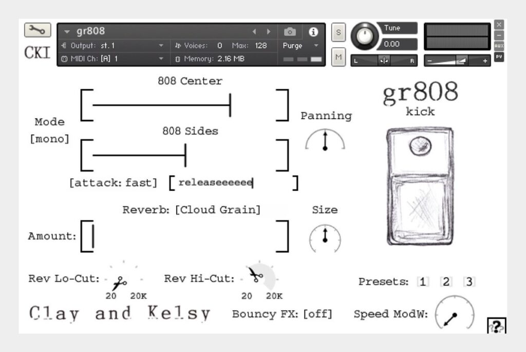 GR808 KICK plugin gratuiti per kontakt