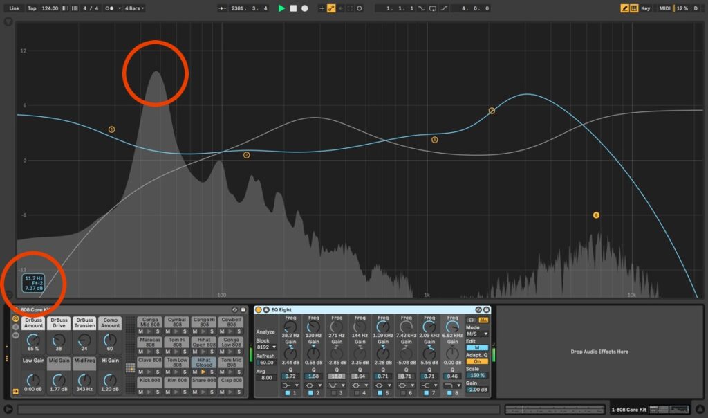 eq per mixare kick e basso