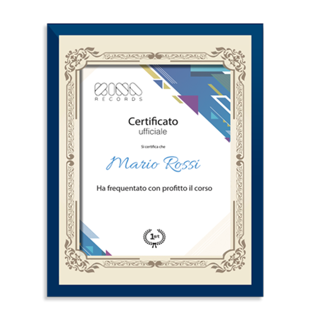 Certificato Ufficiale Kina Records